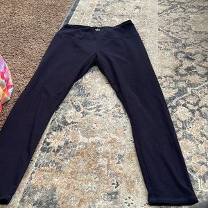 Navy cropped leggings